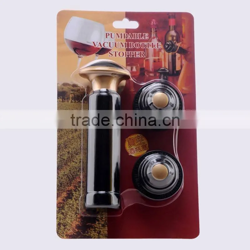 Pumpable Vacuum Bottle wine Stopper for promotion