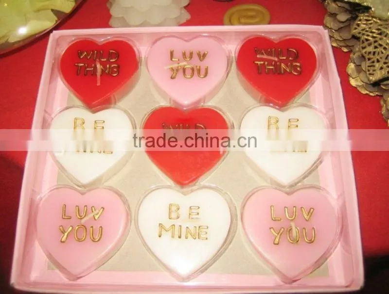 love led wax gift light candle for promotion