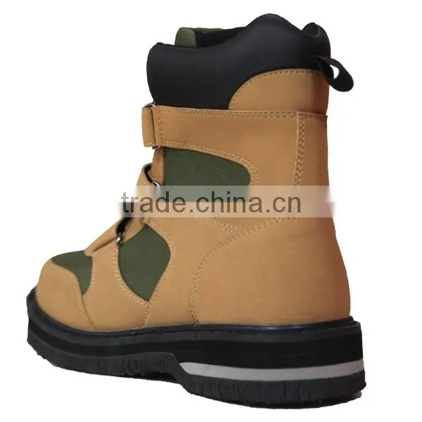 New Designed PU Wading Shoes With Felt Sole For Men