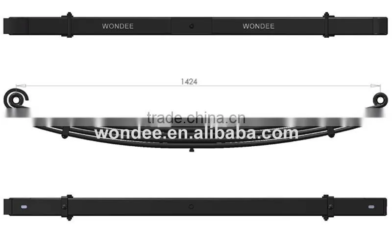 Heavy Duty 70x20 Truck Suspension Volvo Truck Parabolic Spring Leaf