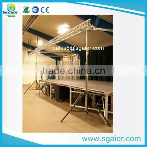 Mid-size 4.2m lifting tower lighting crank stands for dj events