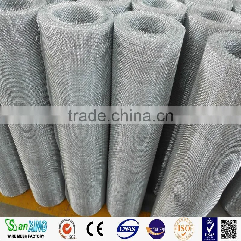 Square wire mesh safety guards in machinery enclosures used