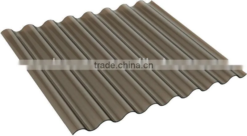Plastic Polycarbonate Solid / Corrugated Sheets (Valuview Bronze series)
