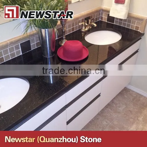 Double sink bathroom granite vanity top