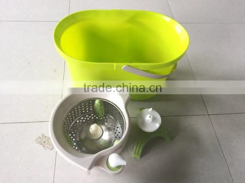 detachable basket and base spin mop big metal mop bucket