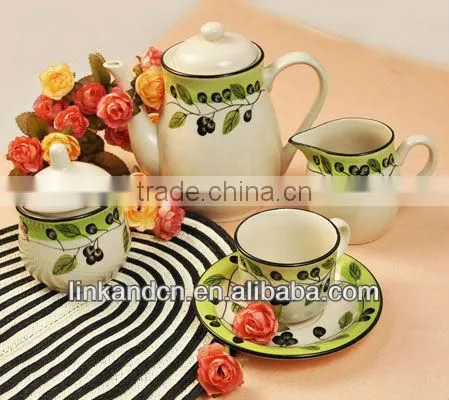 KC-00764 hand painted and high quality ceramic tea sets