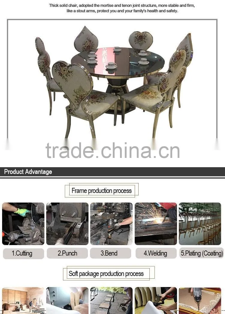 Wholesale China factory tempered glass top banquet table with stainless steel base