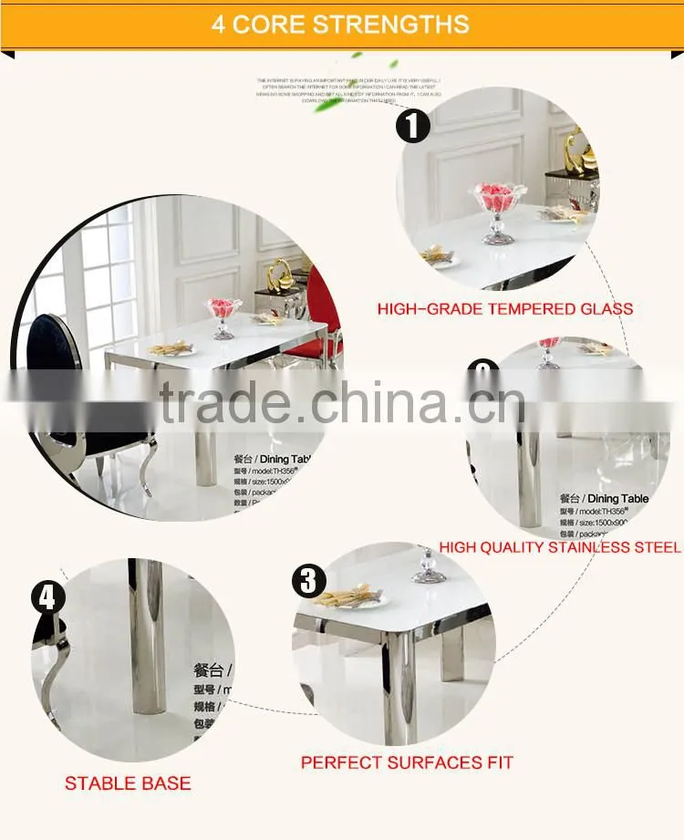 TH356 Simple Design Stainless Steel Dining Table