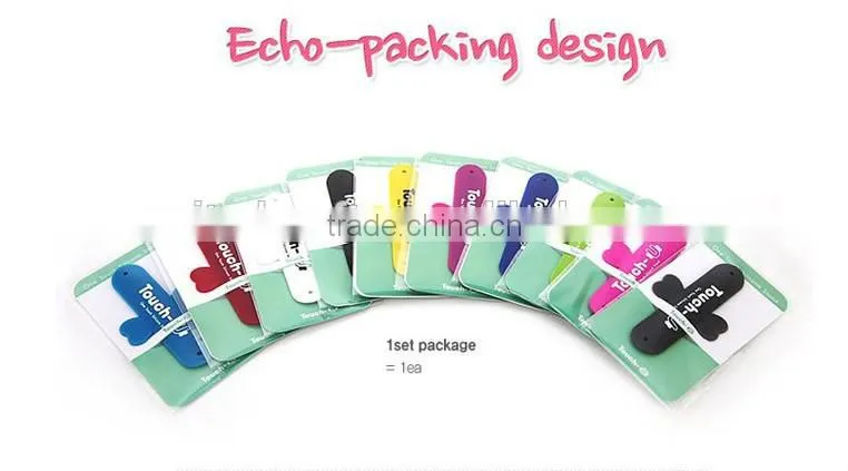 2014 promotional one touch silicone slap smartphone Holder