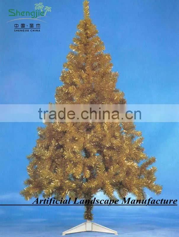 gold christmas tree , beautiful artificial christmas tree