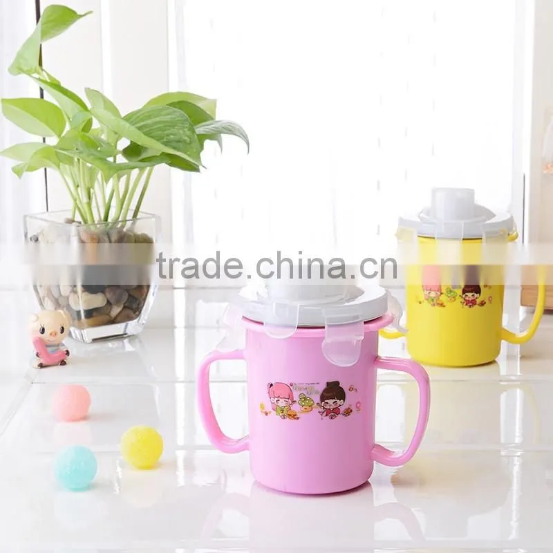 Double Wall PP+Stainless Steel vacuum cup for kids