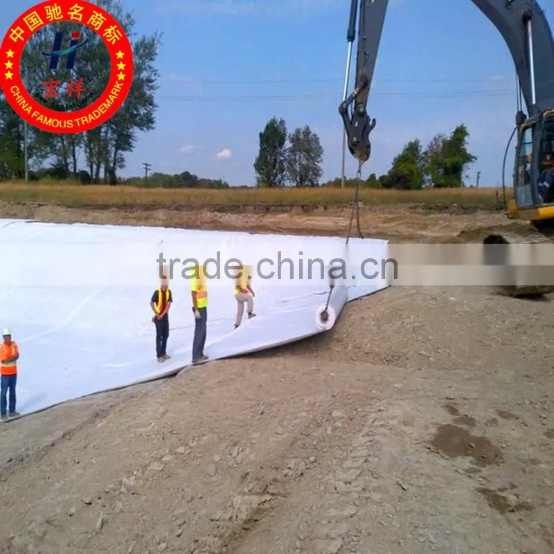 Geosynthetic clay line for fish farm liner