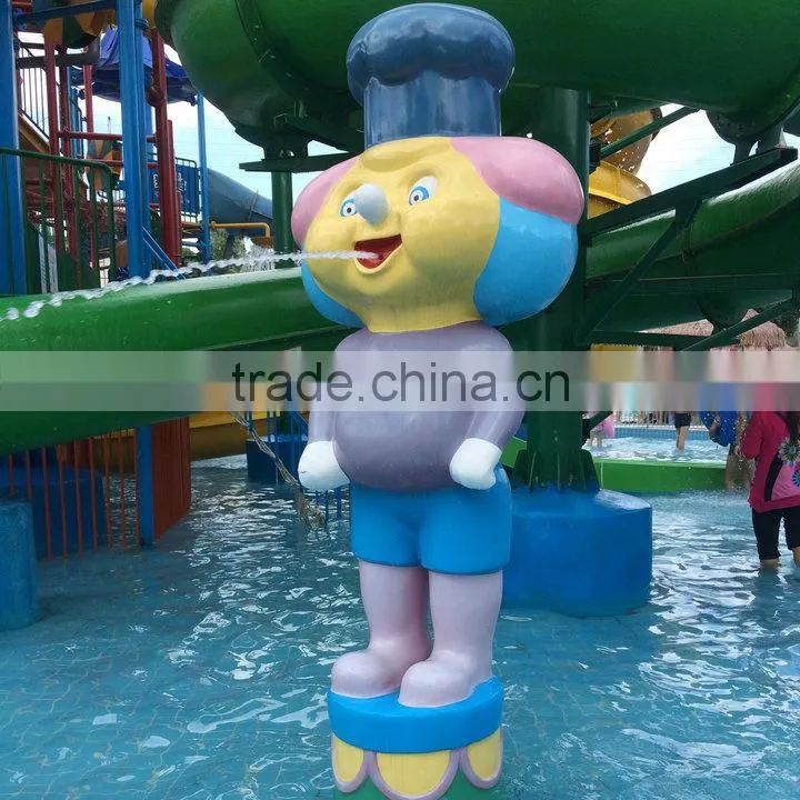 Outdoor cartoon statue for water playground park