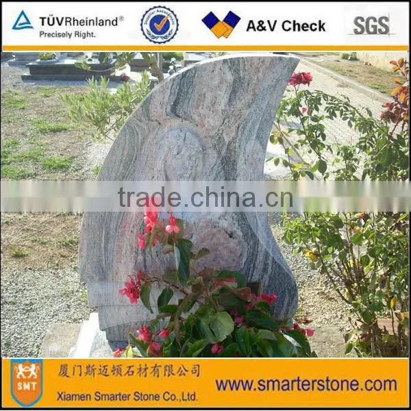 Moon Shaped Tombstone Gravestone Granite Monument Natural Granite