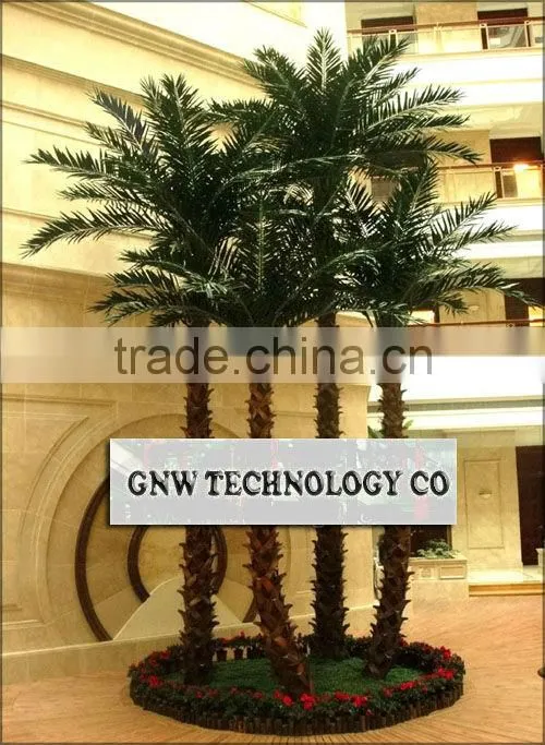 APM032 GNW 13ft artificial indoor plants plastic coconut palm tree for sale15ft High for Park Decoration Outdoor use