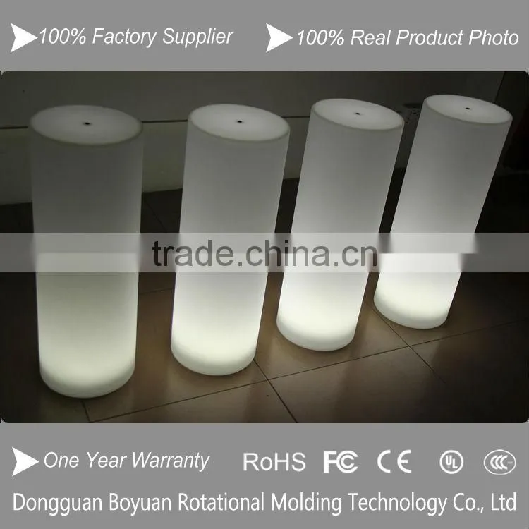 Colorful outdoor and indoor inflatable light cylinder with led,inflatable column with led light