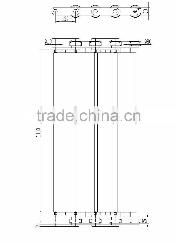 OEM large top plate duplex conveyor Chain