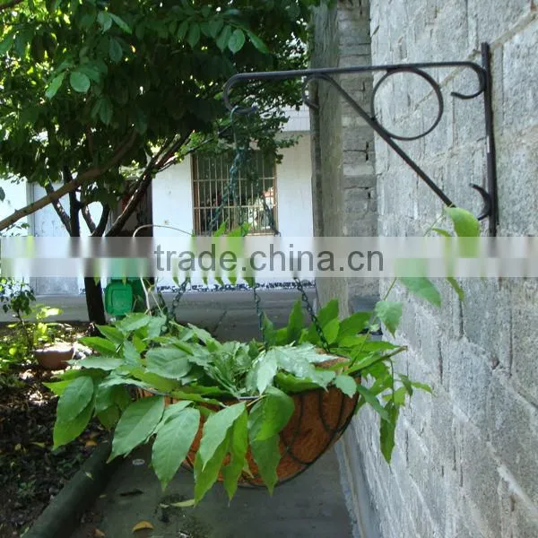 window coconut fiber hanging flower basket