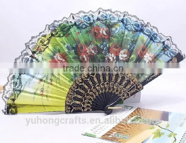 Promotional hand folding fan