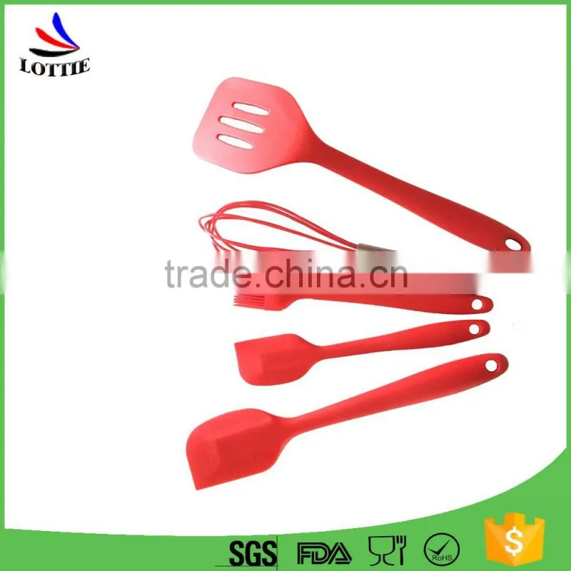 China Manufacturers kitchenware tools silicone pastry spatulas with Wooden handle