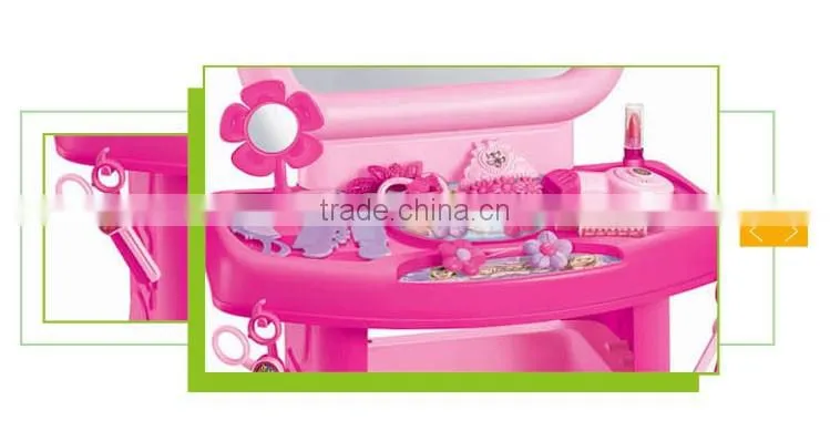 High quality plastic real girl toy mini cheap simple dressing table