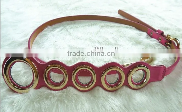 newest popular metal pu belts