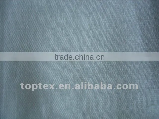 100% linen pure white garment fabric