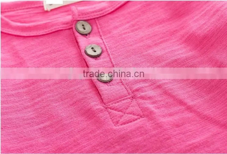 wholesale fashion kids clothes girls o-neck t-shirt for summer