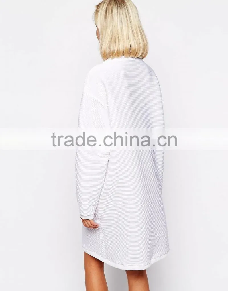 The Laden Showroom X Renee London Textured Rib Sweatshirt Dress