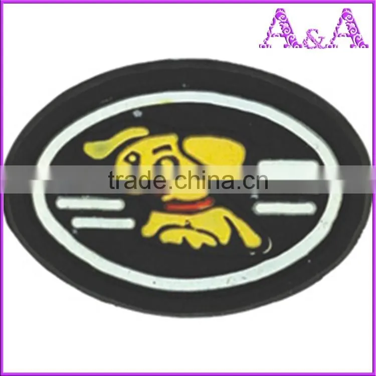 Custom silicone 3d rubber clothing label for clothes, shoes