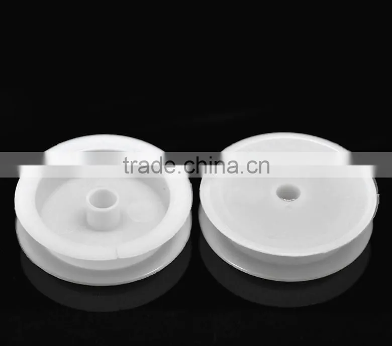 High Quality 20PCs Small White Plastic Empty Wire Spool for Beading Wire Thread String