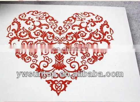 Red Hearts satin wedding signature guest book decorations party supplies