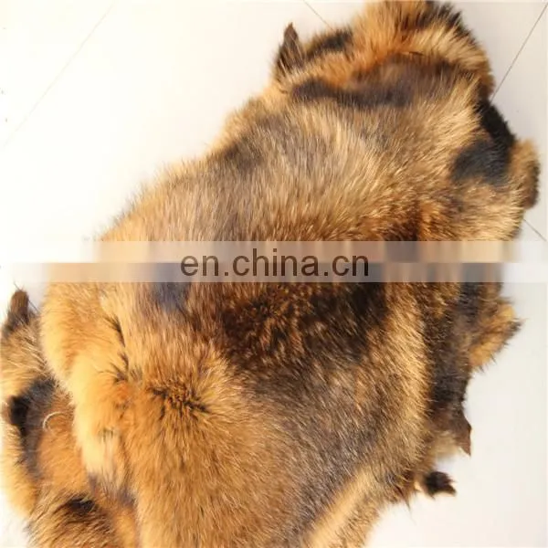 Top grade factory direct natural new finished tanned processed raccoon fur skin