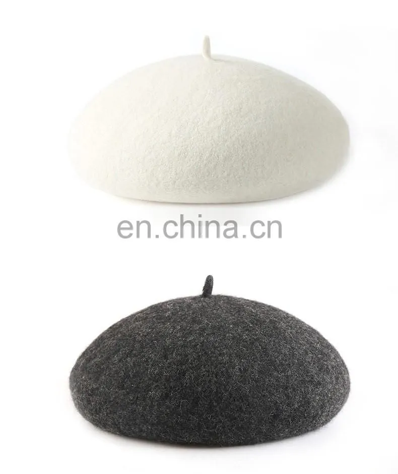 High Quality Wholesale Ladies Wool Felt Berets