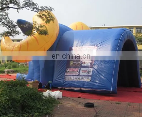 Giant InflatableI sheep mascot Tunnel/inflatable sport event tunnel /inflatable cartoon tunnel