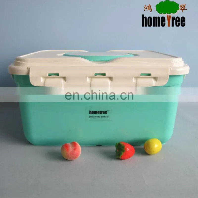 12L plastic seal container airtight with handle