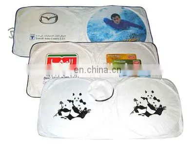 2017 new logo printed car window sunshade