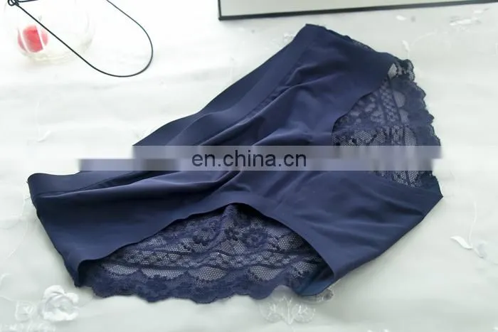 Sexy seamless panties with lace back panty