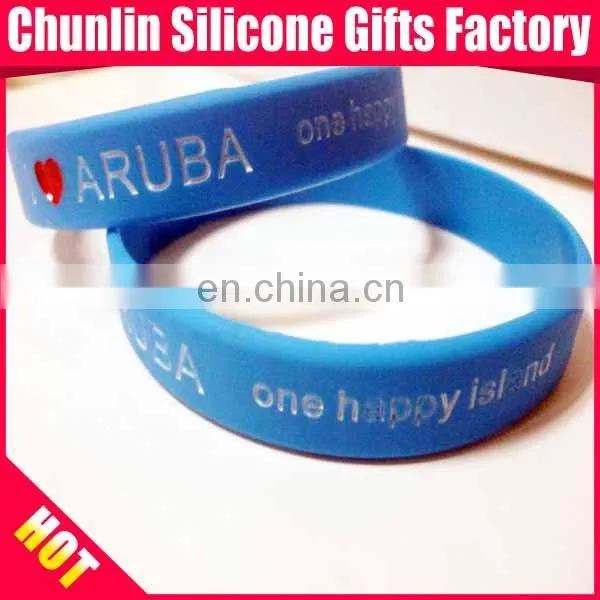 ink filled silicone wristband , promotional gift