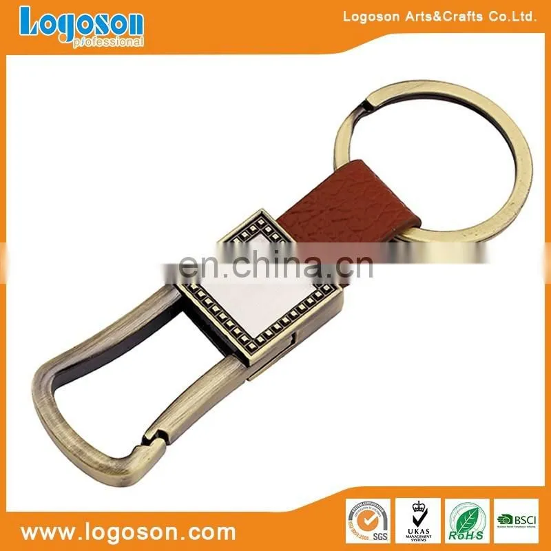 Custom blank metal key chain with buckle