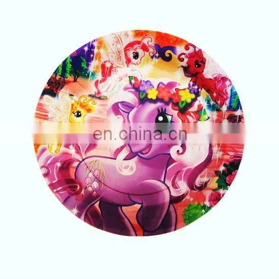 Popular disposable food grade paper birthday party supplies plates