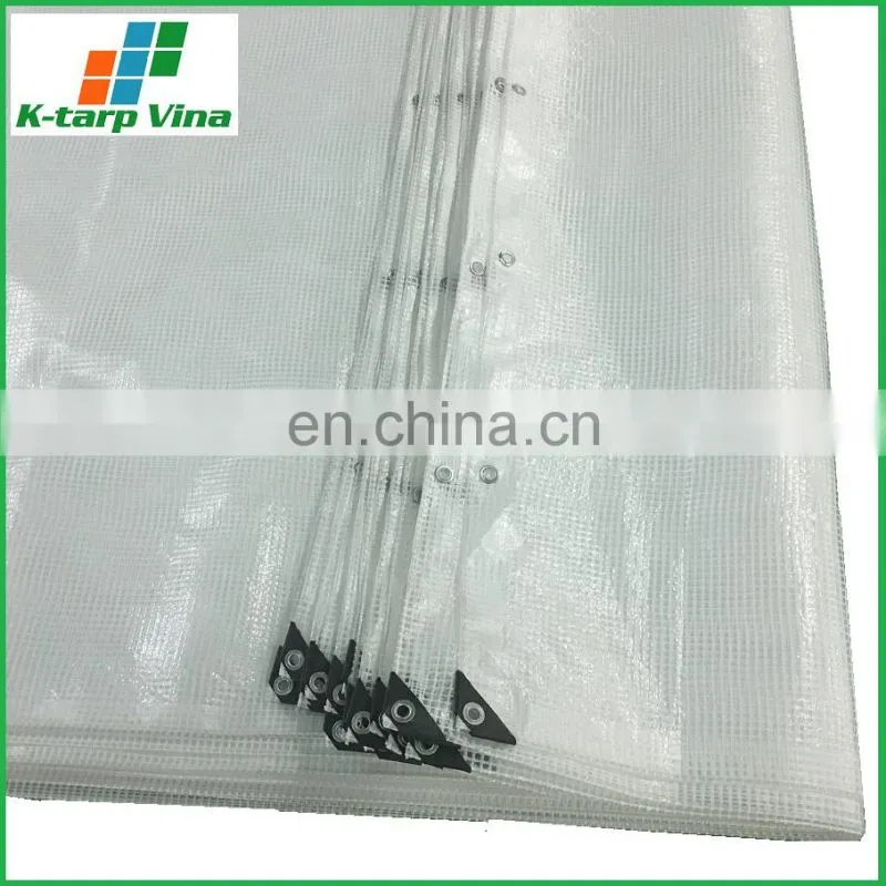 180 gr/sqm LENO TARPS / CLEAR POLY TARPS / TRANSPARENT LENO TARP