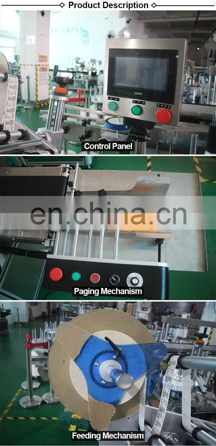 Flat Adhesive Automatic Labeling Machine With Code Printer / Paging Label Applicator