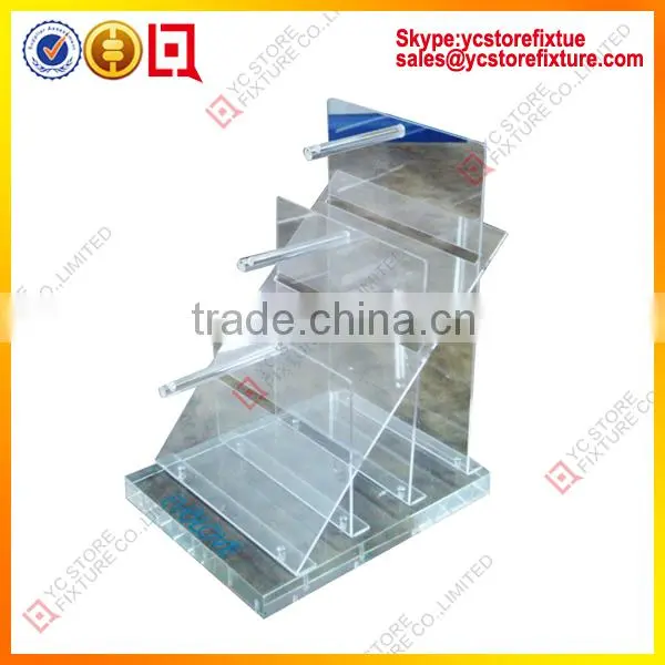 Custom acrylic sunglasses cardboard display rack