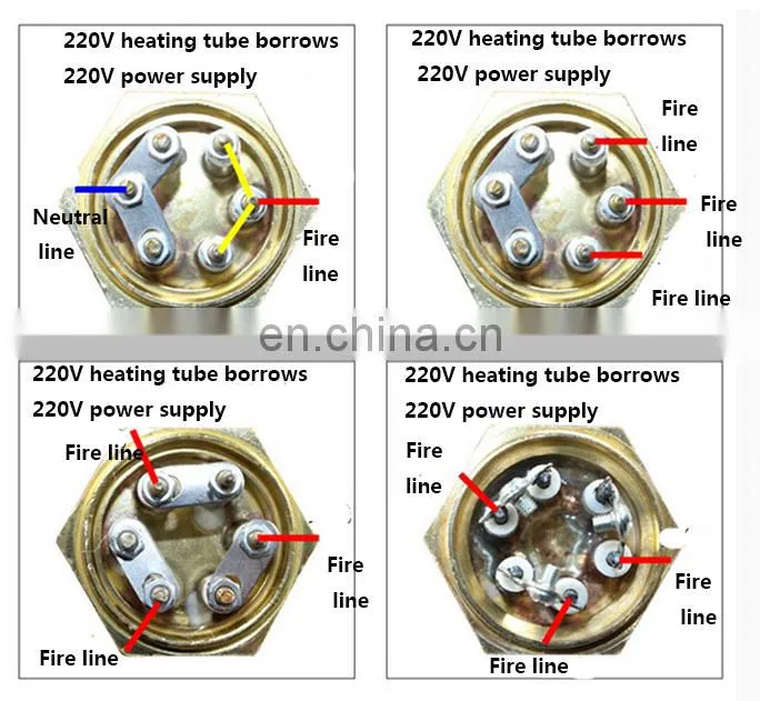 304 stainless steel heating pipe Hex thread aluminum heating pipe for water pipe heating cable