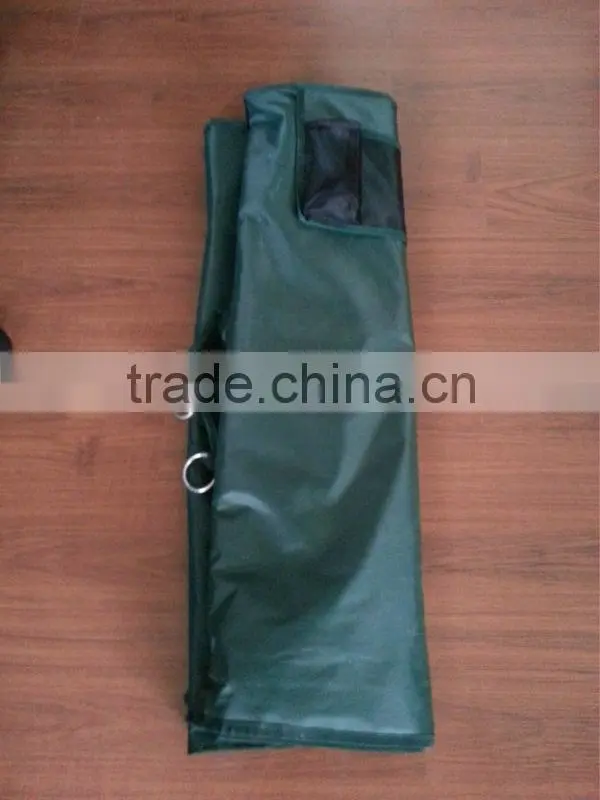 net fabric folding bed with steel tube stand