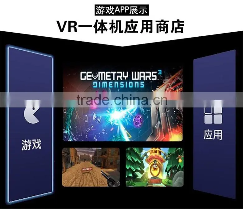 Virtual Reality Glasses ( All in one )RK3188 A9 four core LC-8V VR integrated machine