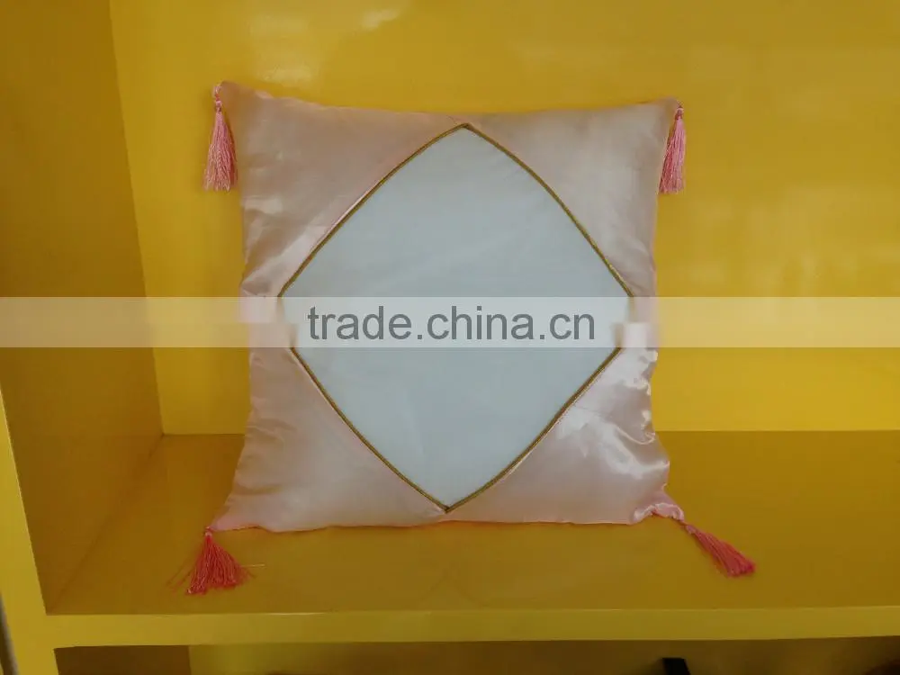Custom Sublimation Heat Transfer Printing Pillowcase with Tassel 42*42cm