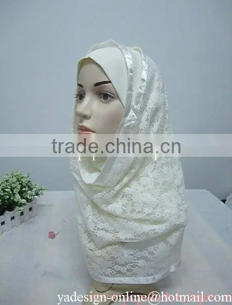 A372 Latest Islamic Head Scarf Hejab- Hijab sew with scarf