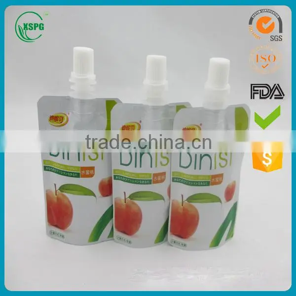 Factory baby food doypack drink pouch with spout packaging